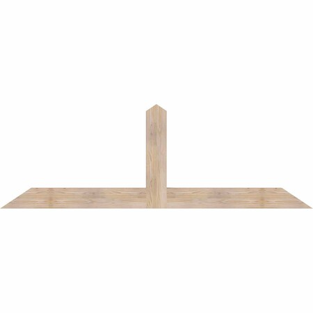 Ekena Millwork Portland Smooth Timber Gable Bracket, Douglas Fir, 84"W x 28"H x 3 1/2"D x 5 1/2"F, 8/12 Pitch GBW084X28X0406POR00SDF